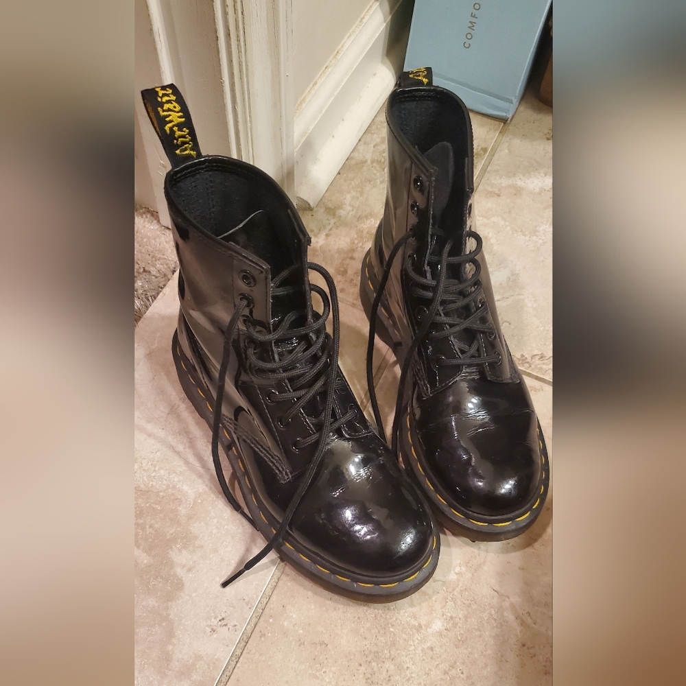 Patent Black Dr Martens size 6